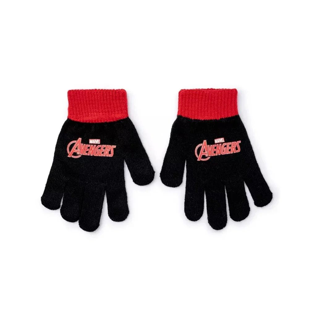Berkshire Boys Marvel Avengers Beanie Pom Hat and Glove Set One Size Black Red